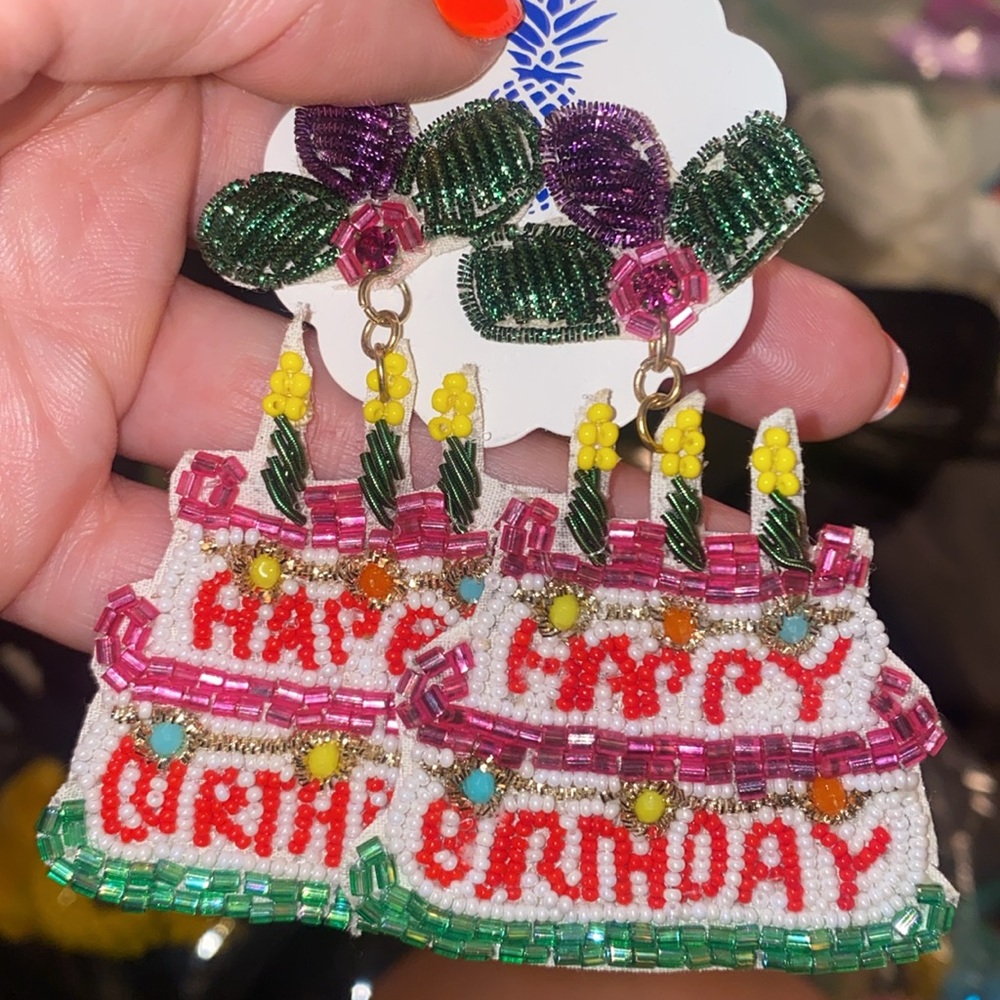New! Happy Birthday Earrings🎂🎉🥳